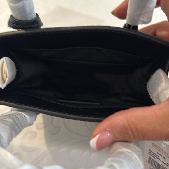 Michael Michael Kors Mercer Extra-Small Pebbled Leather Crossbody Bag. - Picture 9 of 14